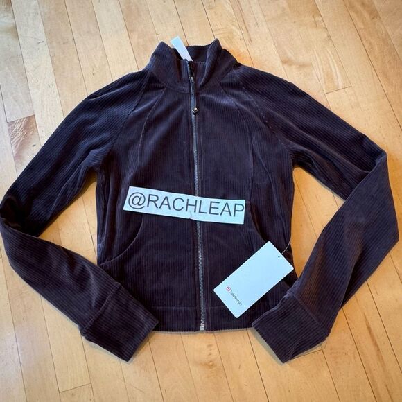Lululemon Scuba Track Jacket Velvet Cord size 4 - Picture 4 of 6
